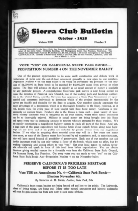 Sierra Club Bulletin 1928 Vol 13 No 5 October thumbnail